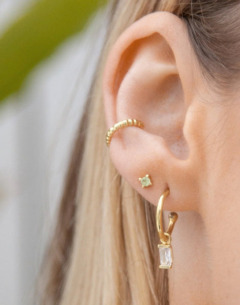 Marbella Charm Hoops Gold