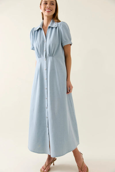 SOFIE DENIM MAXI- SKY
