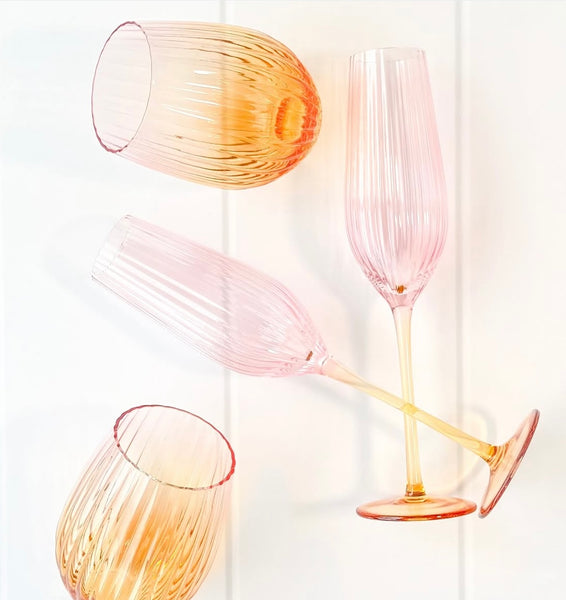 Ellie Ombre Champagne Glass