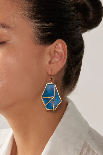 LE SOLEIL EARRING - COBALT