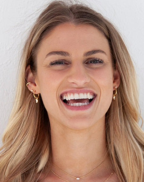 Marbella Charm Hoops Gold