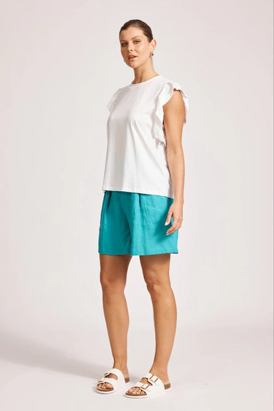 FRANCIA FRILL TANK - WHITE