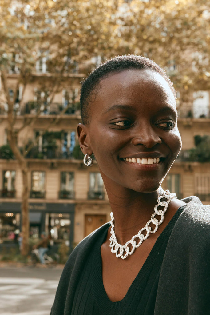 ALLEGRO DROPLET EARRING - SILVER