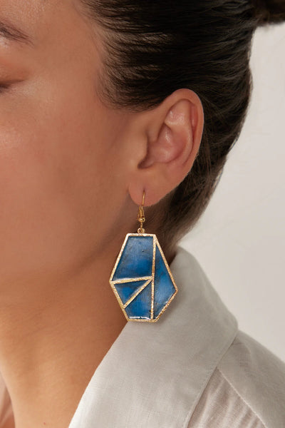 LE SOLEIL EARRING - COBALT