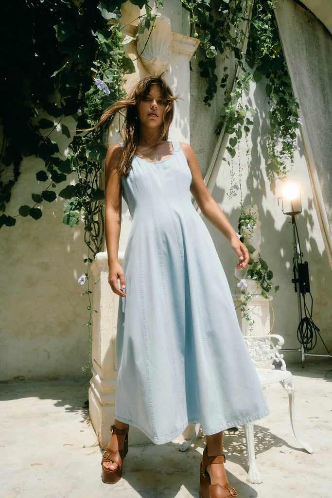 SOFIE TANK DRESS- SKY