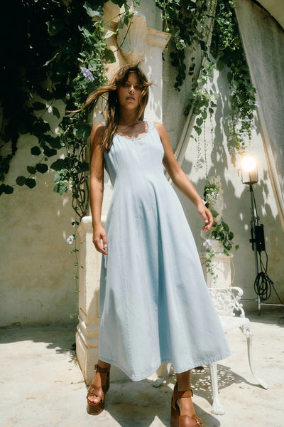 SOFIE TANK DRESS- SKY