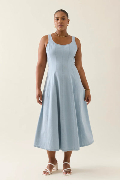 SOFIE TANK DRESS- SKY
