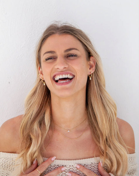 Marbella Charm Hoops Gold