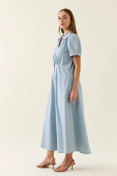 SOFIE DENIM MAXI- SKY