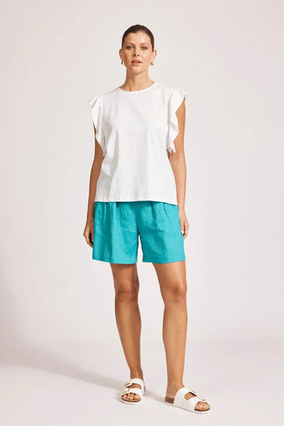 FRANCIA FRILL TANK - WHITE