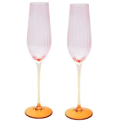 Ellie Ombre Champagne Glass