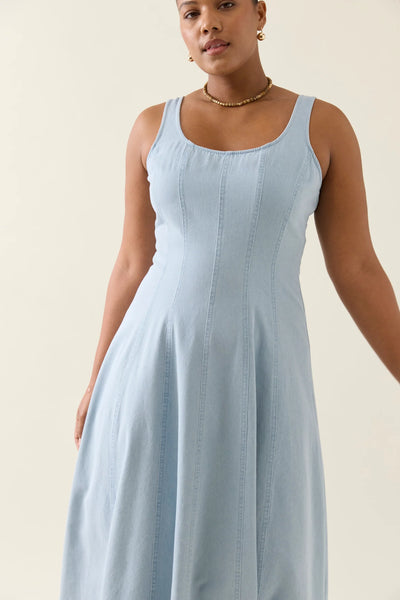 SOFIE TANK DRESS- SKY