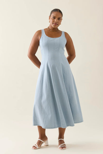 SOFIE TANK DRESS- SKY
