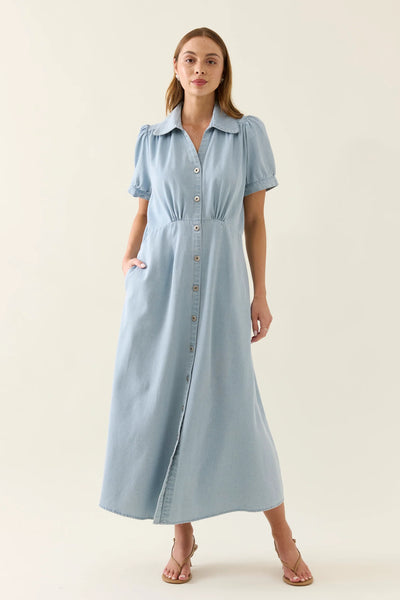 SOFIE DENIM MAXI- SKY