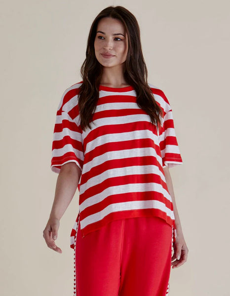 RED STRIPE TEEu