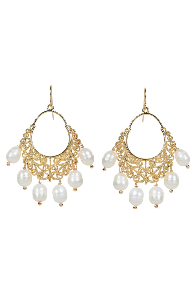 KLEIN LUXE EARRING - PEARL TEARDROP