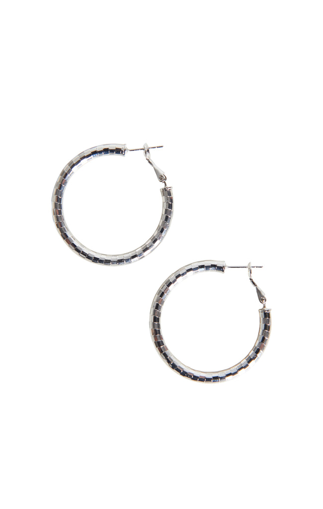 LIBERTY HOOP EARRING - SILVER