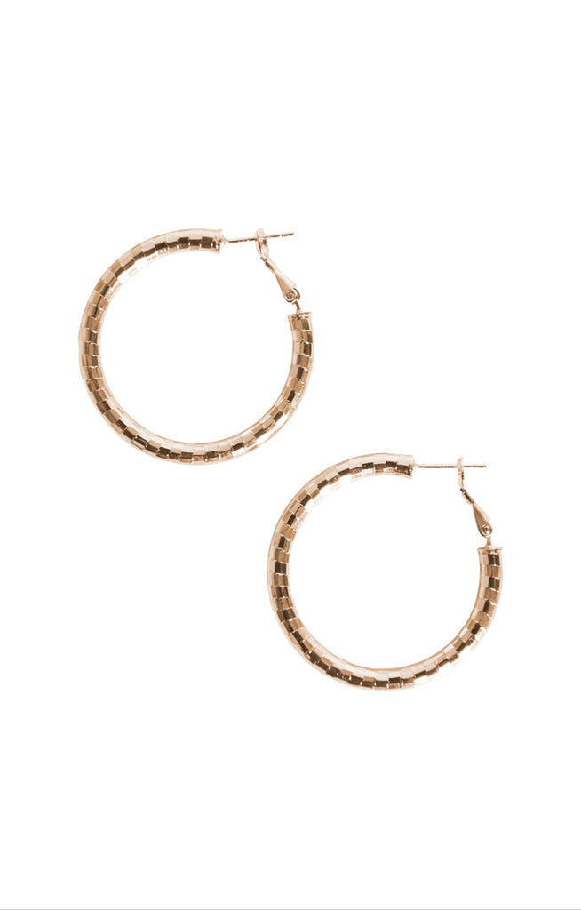 LIBERTY HOOP EARRING - GOLD