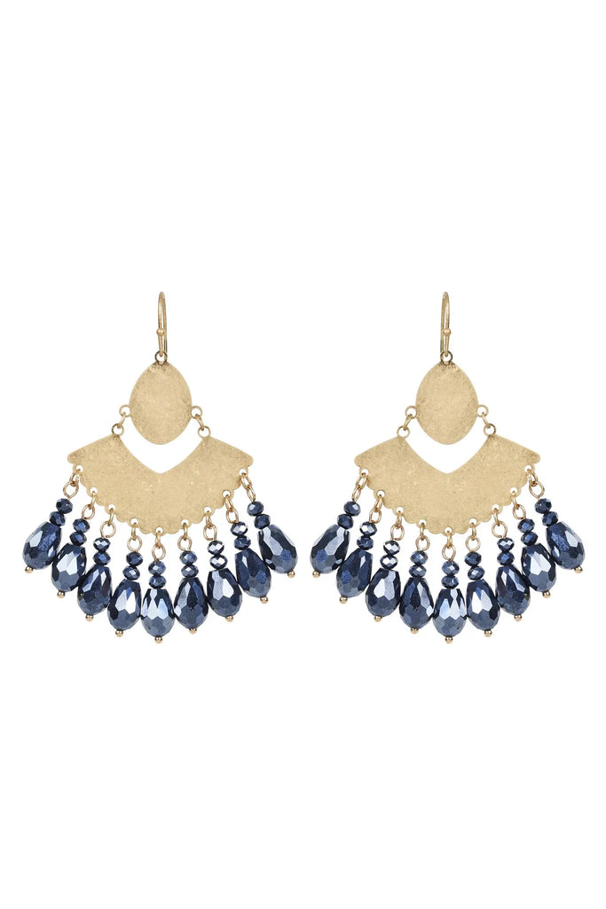 AZALEA STONE EARRING - INDIGO