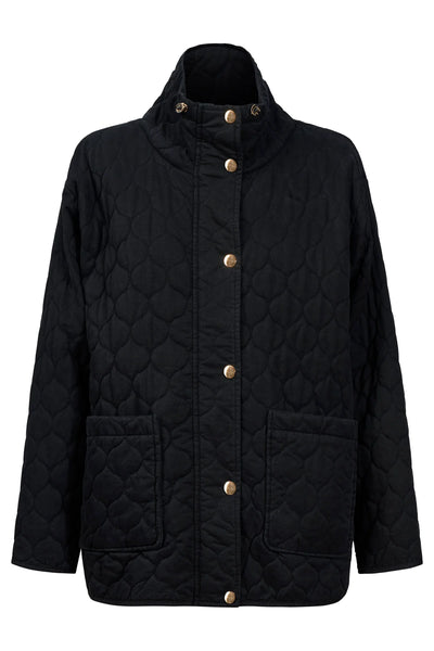 SANSI QUILTED JACKET - BLACK