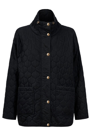 SANSI QUILTED JACKET - BLACK