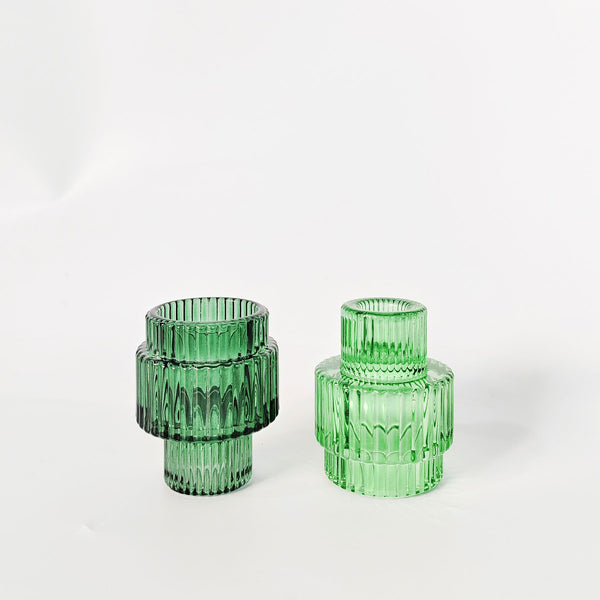 Glass Candle Holders