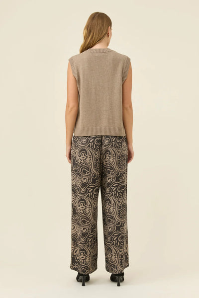 Darby Knit Vest - Stone