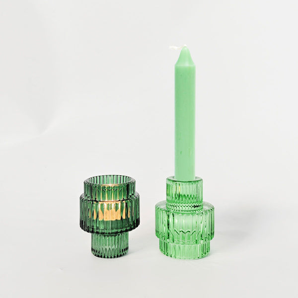 Glass Candle Holders
