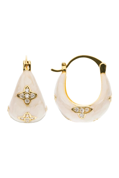 AMIRA GEM EARRING - PEARL