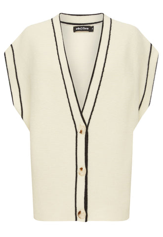 AVINO KNIT VEST - ECRU