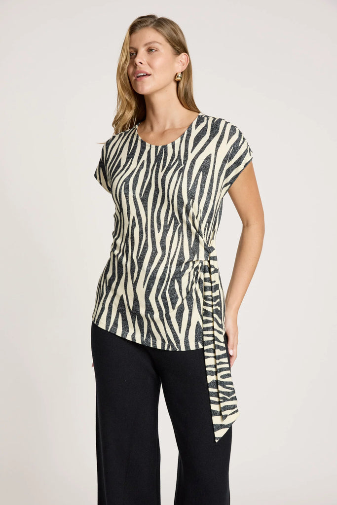 ARIA TIE TOP - SAVANNA