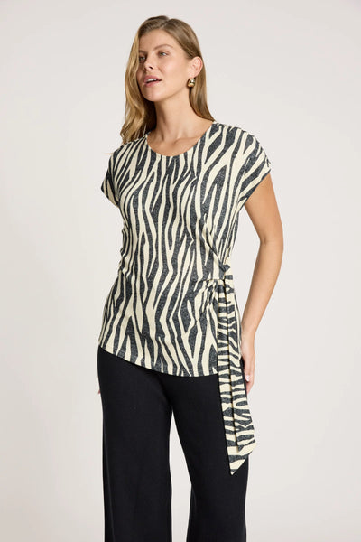 ARIA TIE TOP - SAVANNA
