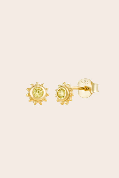 Life Force Sun Studs - Gold