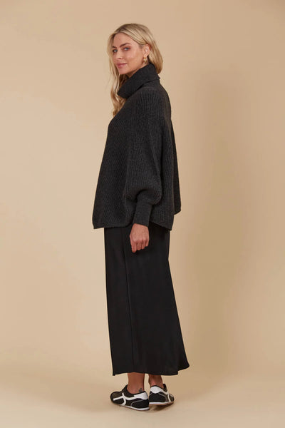 MIRU PONCHO- ASH
