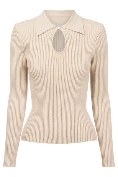 Nell Knit Top - Stone