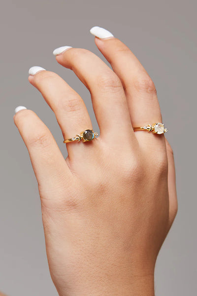 MOONSTONE DARE TO DREAM RING- GOLD