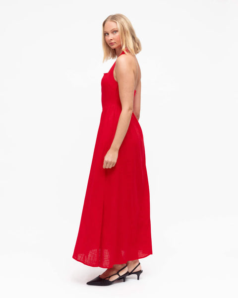 HALTER NECK MAXI DRESS