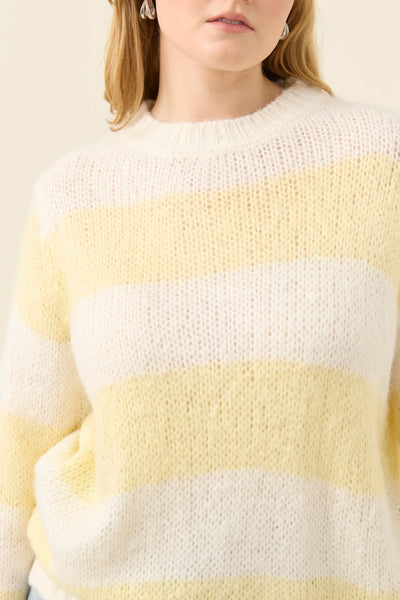 Pallas Stripe Jumper - Butter