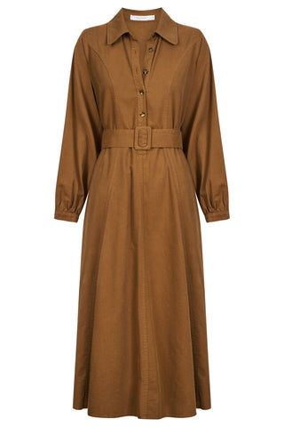 FREYA DRESS- TOFFEE