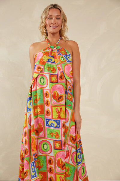 PORTOFINO HALTER MAXI- SPRITZ