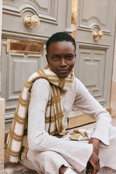 AMAN SCARF - CHARTREUSE