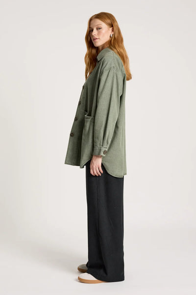BODHI DENIM JACKET - OLIVE