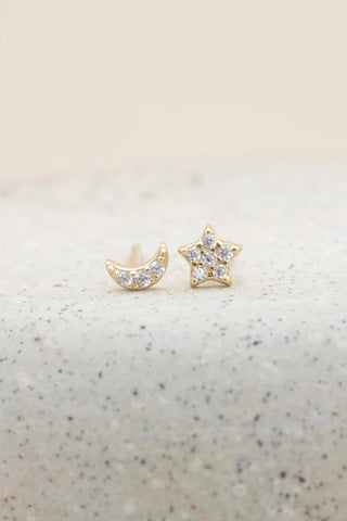 NIGHT SKY STUDS- GOLD