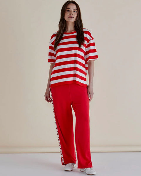 RED STRIPE TEE