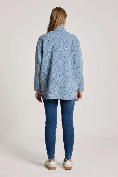 SANSI QUILTED JACKET - DENIM