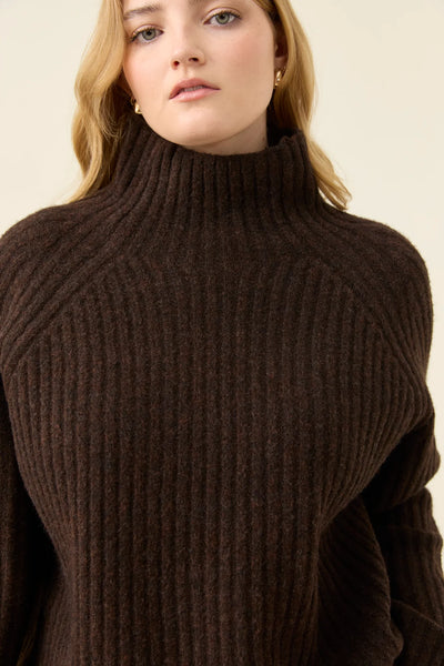 Miru Knit Jumper- Chocolate