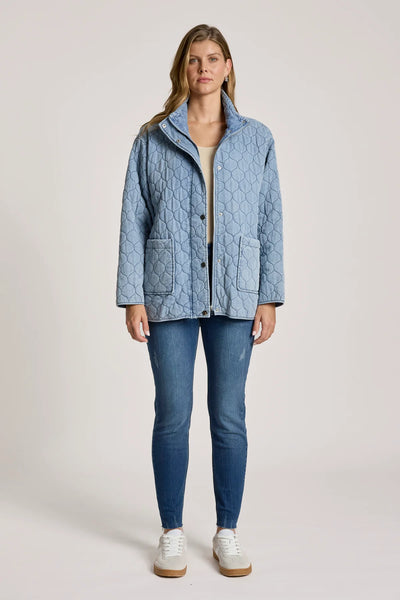 SANSI QUILTED JACKET - DENIM