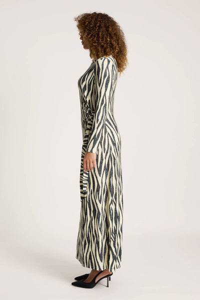 ARIA TIE MAXI DRESS - NOMAD