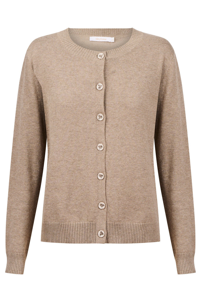 DARBY CARDIGAN- STONE