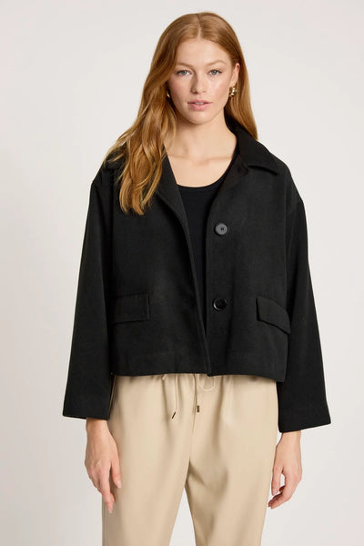 WANDERER CROP JACKET - BLACK